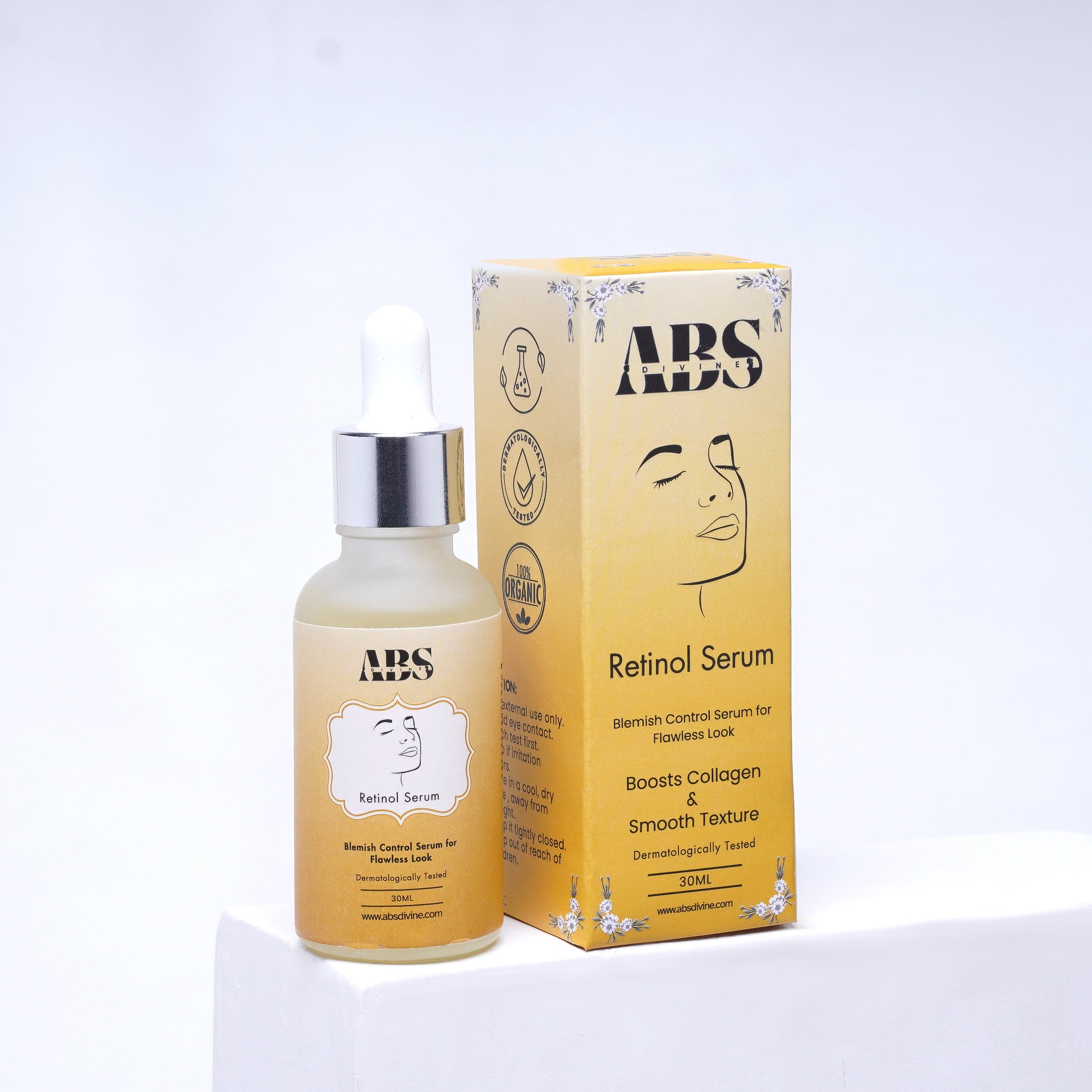 ABS Divine Retinol Serum – advanced anti-aging and wrinkle reduction formula for smooth, youthful, glowing skin